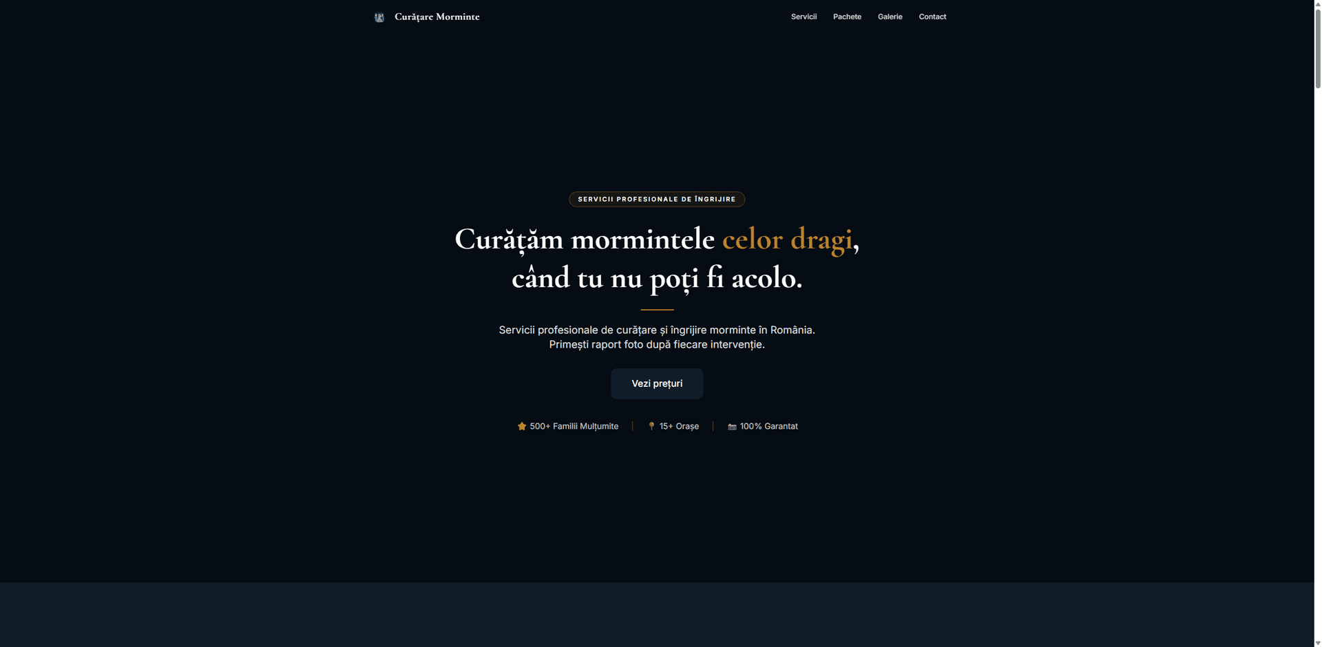Curatare Morminte
